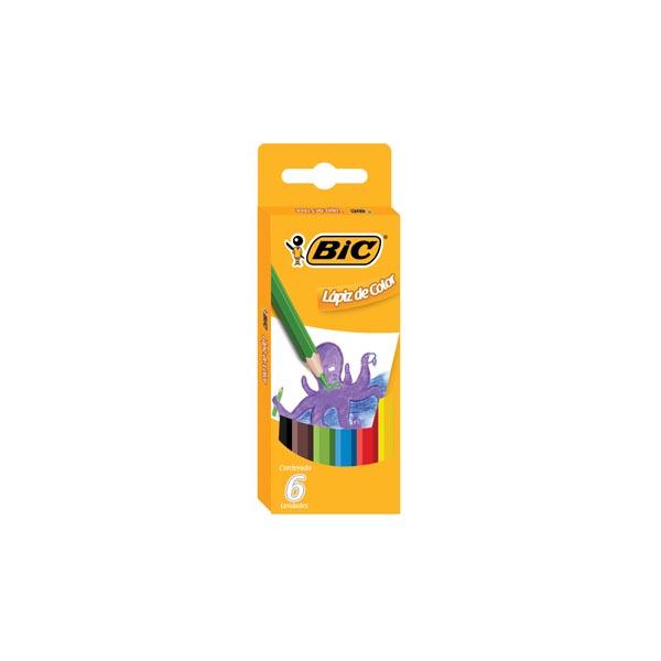 Lápices de Colores Bic Kids Cortos x 6