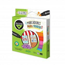 MARCADOR PARA VIDRIO X8 COLORES PIZZINI 