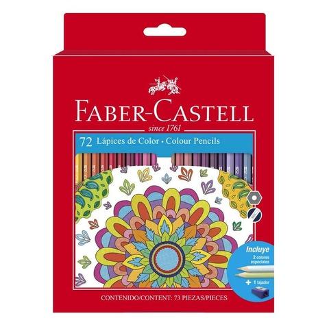 LAPICES DE COLORES 72 UNIDADES LARGOS  FABER CASTELL 
