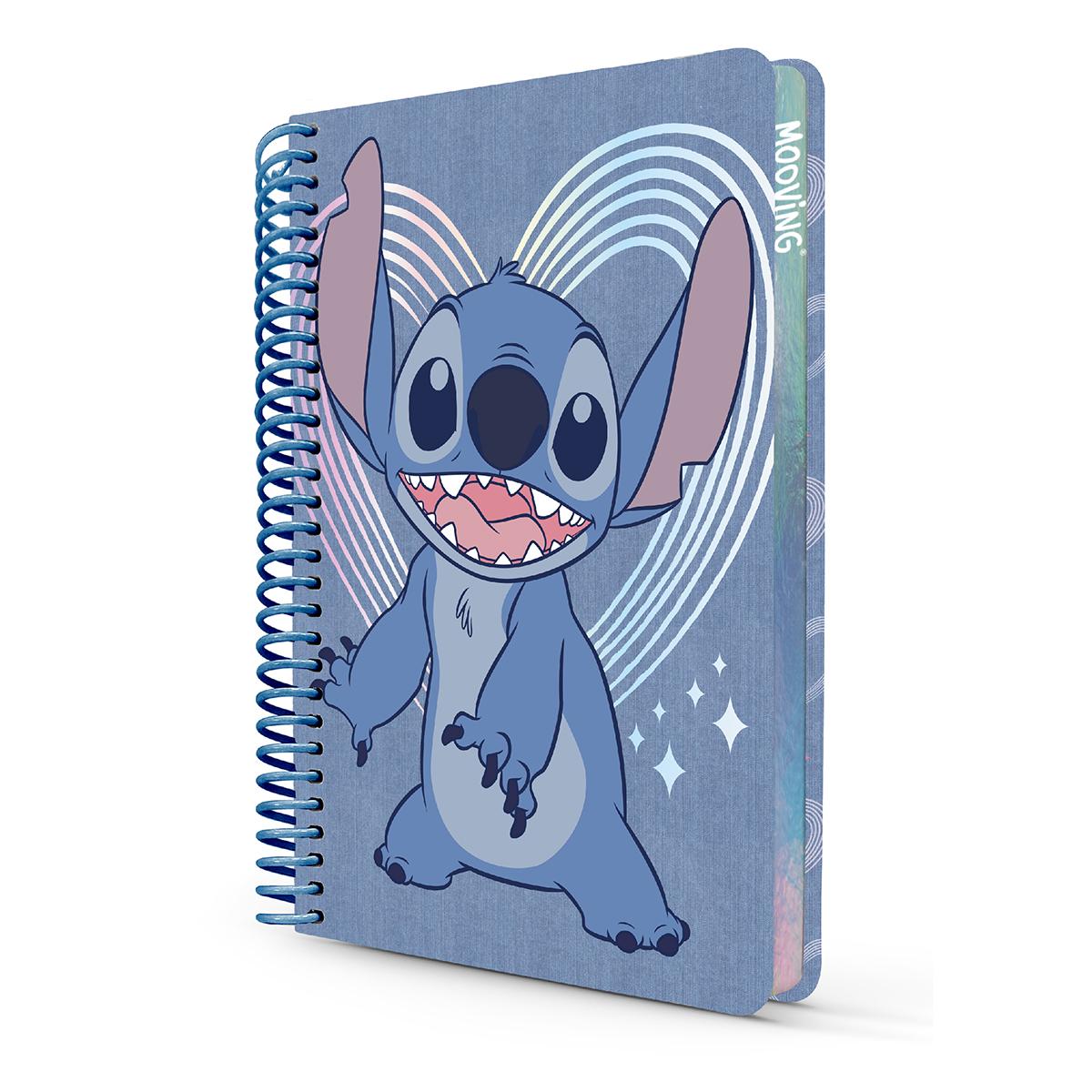 CUADERNO MOOVING PREMIUM  CARTA TAPA DURA  X96  HOJAS  (COD.1230244 )   STITCH
