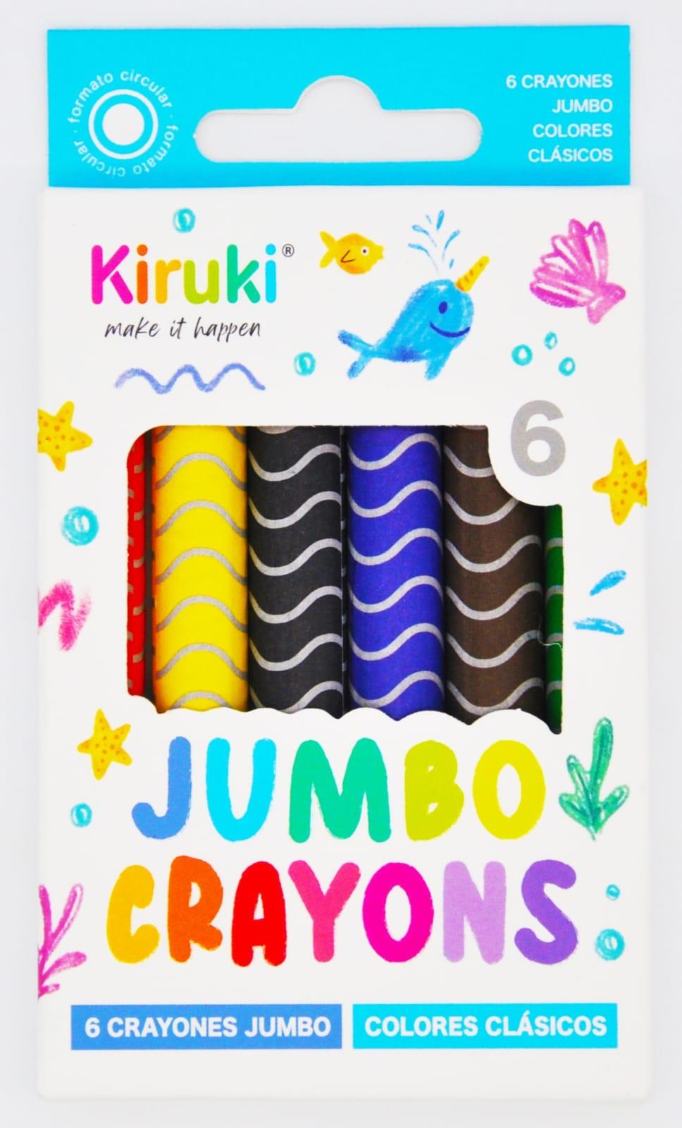 CRAYON X6 COLORES JUMBO KIRUKI