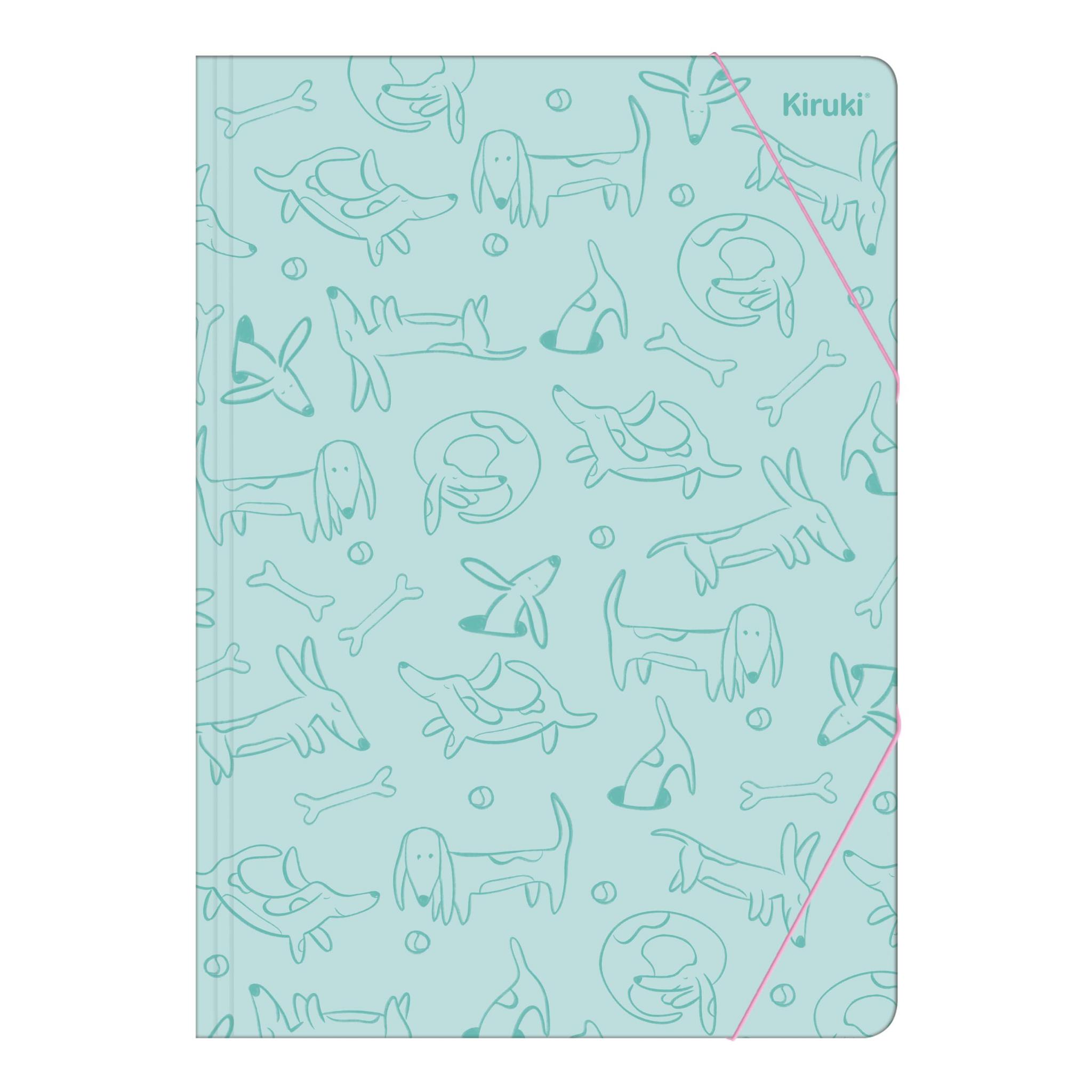 CARPETA 3 SOLAPA OFICIO  PETS  CON ELASTICO KIRUKI (35009)