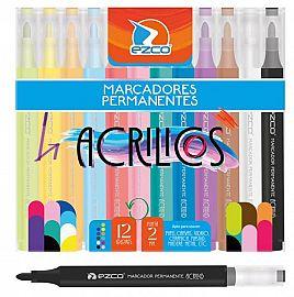 MARCADOR ACRILICO X12 EZCO 