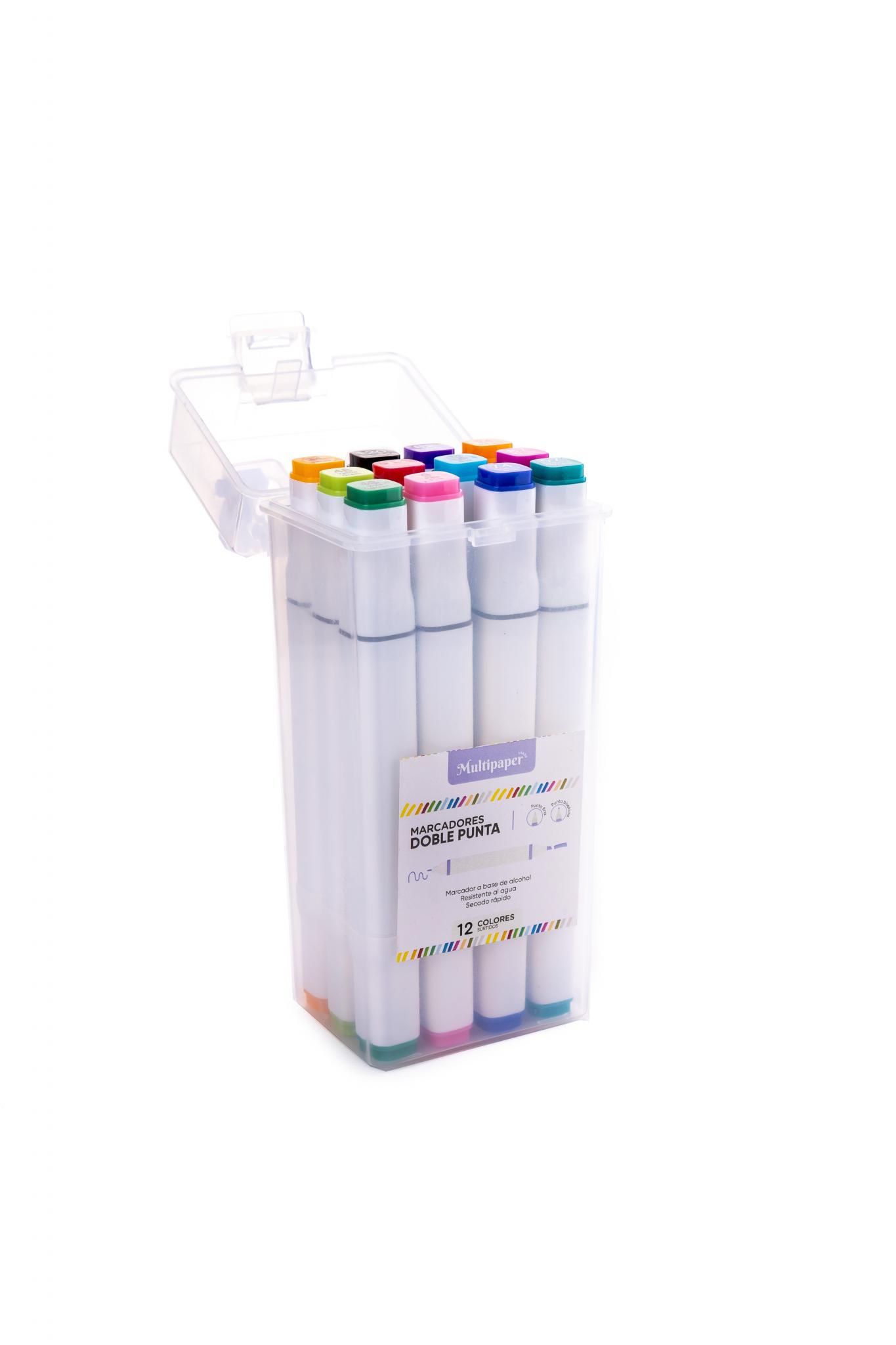 MARCADOR DOBLE PUNTA PERMANENTE MULTIPAPER 