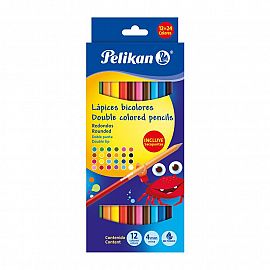 LAPIZ BICOLOR X12 LARGO PELIKAN 