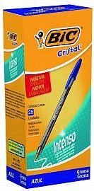 BOLIGRAFO 1.6 CRISTAL AZUL/NEGRO  INTENSO BIC 