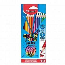 LAPICES DE COLORES MAPED COLOR PEPS X 12 LARGOS STRONG 