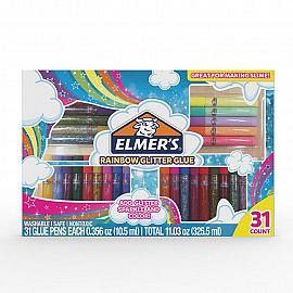 PEGAMENTO KIT  GLITTER ARCOIRIS PACK X 31 PIEZAS (2023371) ELMERS 