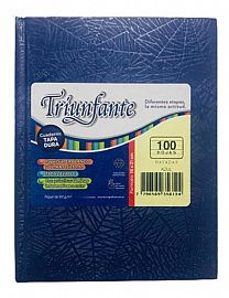 CUADERNO TRIUNFANTE 16X21 T/D  X100  HOJAS ARAÑA 