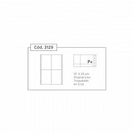 Formulario Continuo 12x25 Original Troquelado Cruz