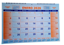 CALENDARIO  MENSUAL (AG-1 ) 35X22 GRAFICA SOLER  2026