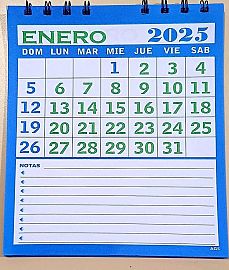 CALENDARIO MENSUAL (AG-5 ) 14X16 GRAFICA SOLER 2026 