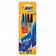 BOLIGRAFO 1.0 CRISTAL X4  UNIDADES VARIOS COLORES BIC 