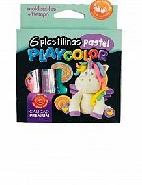 PLASTILINA X6 PASTEL PLAYCOLOR 