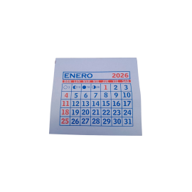 CALENDARIO MENSUAL MIGNON 5X5  (ML-5) X50