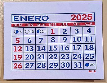 CALENDARIO MENSUAL    (ML-8 )   7X6   GRAFICA SOLER 2026