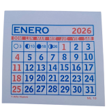 CALENDARIO MENSUAL    (ML-8 )   7X6   GRAFICA SOLER 2026