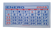 CALENDARIO MENSUAL  (ML-20) 20x11 GRAFICA SOLER 2026