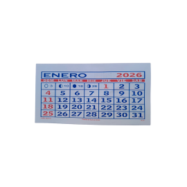 CALENDARIO MENSUAL  ( ML -30 )  30X18    GRAFICA SOLER 2026