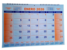 CALENDARIO MENSUAL (AG-53) 50X35  GRAFICA SOLER 2026