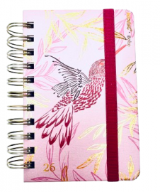 AGENDA  DIARIA 10 X 15 CM  BOHO ROSA MOOVING (1403102)