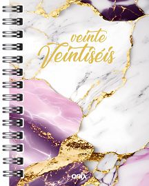AGENDA ONIX MARMOL  DIARIA C/ESP. 16 X 22 CM (AG25A010) 2026