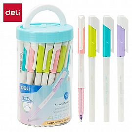 BOLIGRAFO DELI ARROW PASTEL RETRACTIL 0.7 MM X 50 (AZUL) (EQ03236)