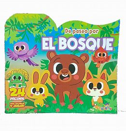 LIBRO PEDRITO P/COLOREAR TROQUELADO EL BOSQUE X 24 PGS.