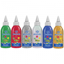 ADHESIVO VINILICO CON GLITTER PLASTICOLA 40 GRS 
