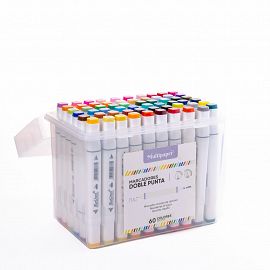 MARCADOR DOBLE PUNTA PERMANENTE X60MULTIPAPER 
