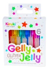 ROLLER MINI GLITTER X 6 GELLY JELLY KIRUKI