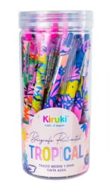 BOLIGRAFO RETRACTIl TROPICAL  X27 KIRUKY 
