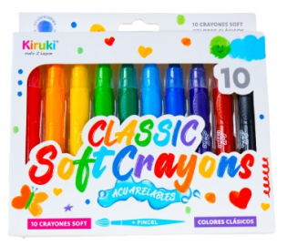 CRAYONES   ACUARELABLE CLASICOS  X10 KIRUKI