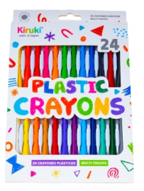 CRAYON PLASTIPINTURITAS X24 COLORES KIRUKI 