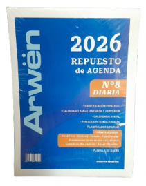 REPUESTO AGENDA Nº8 DIARIA  ARWEN 2026