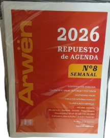 REPUESTO AGENDA Nº8 SEMANAL  ARWEN 2026