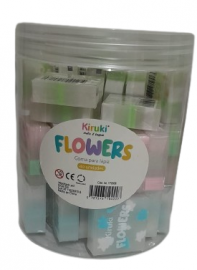 GOMA FLOWERS POTE  X40 UNIDADES KIRUKI 